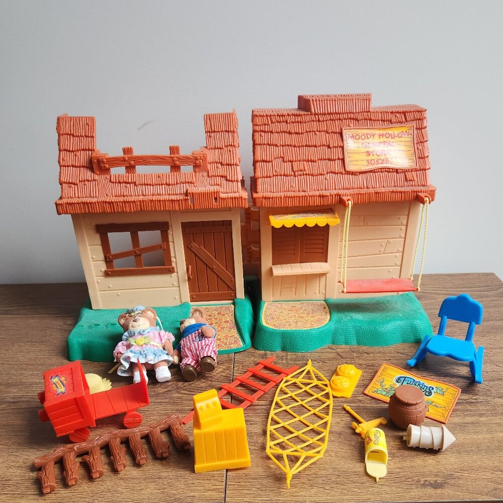 1986 Panosh Place Furskins Moody Hollow General Store House Vintage Playset Rare